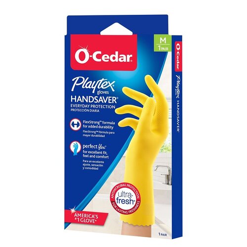 O-Cedar 163675 GLOVES CLEANING REUSABLE MED