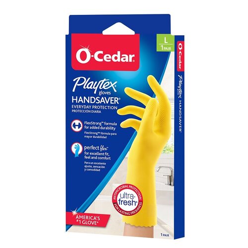 O-Cedar 163673 GLOVES CLEANING REUSABLE LARGE