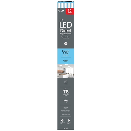 TUBE LT LED T8 DL 5K 18W 4FT - pack of 10