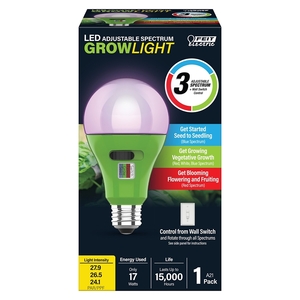Feit Electric A21ADJGRWLEDHD BULB GROW PLNT LED A21