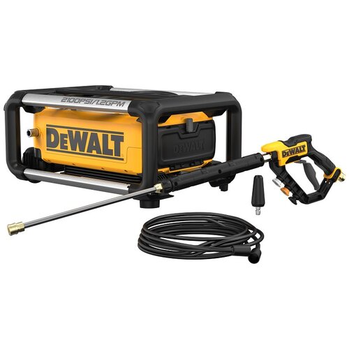 DEWALT DWPW2100 Electric Cold Water Pressure Washer, 13 A, Axial Cam Pump, 2100 psi Operating, 1.2 gpm