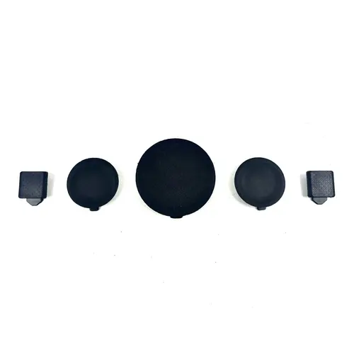 Caps, Center, Side, Square 5pc Kit Rear Step Lower Bumper Pad for a Toyota Tacoma