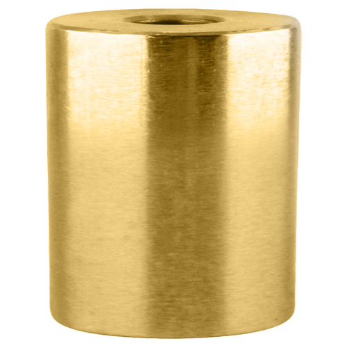 Custom Length Satin Brass 1-1/2" Diameter Standoff Base