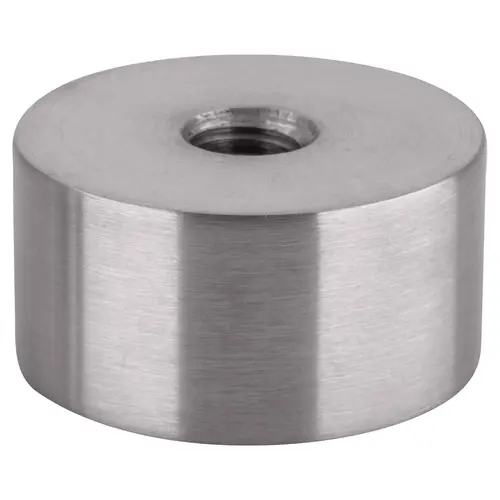 316 Brushed Stainless Standoff Base 1-1/2" Diameter by 3/4" in Length