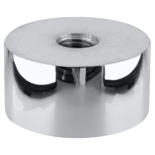 316 Polished Stainless Standoff Base 1-1/2" Diameter by 3/4" Long