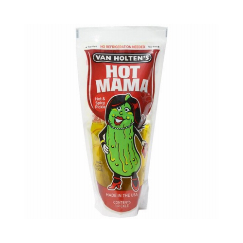 Hot Mama Series HOTP12 Jumbo Pickle, 13.2 oz Pouch - pack of 12