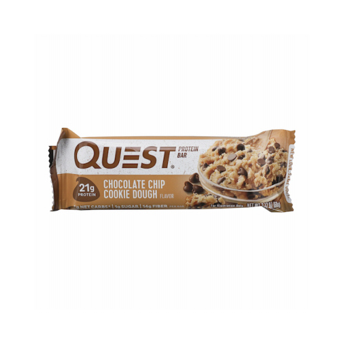 Quest Bar 121046 Protein Bar Chocloate Chip Cookie Dough 2.12 oz Packet