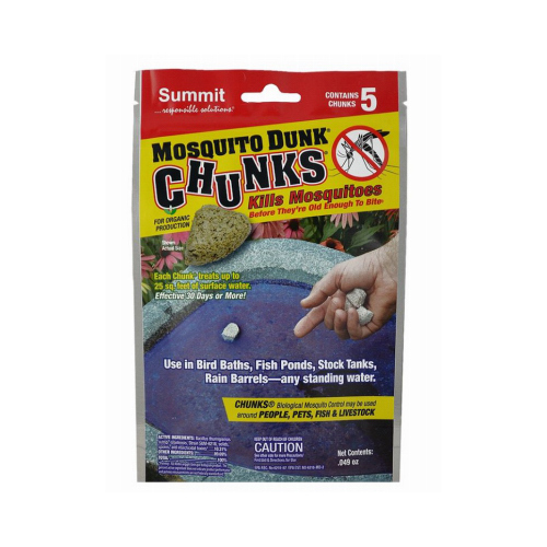 Summit 175-12-XCP12 Mosquito Killer Mosquito Dunk Organic Solid 5 pk - pack of 12