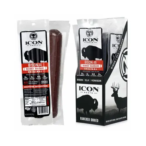 MIDWEST DISTRIBUTION 74057-XCP4 8OZ Bison Sum Sausage - pack of 4