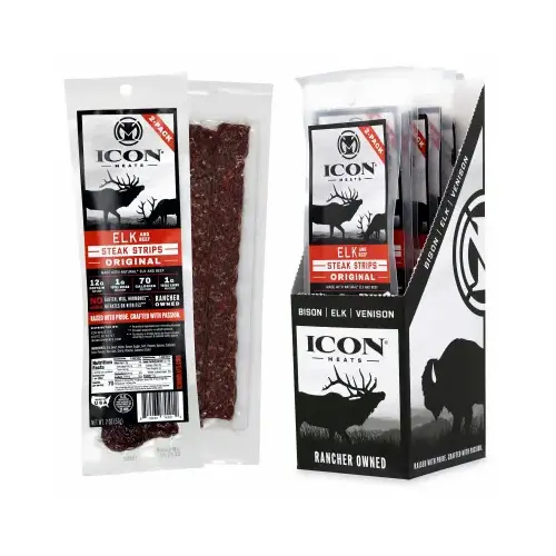 2 oz. Elk Steak Strip, Original