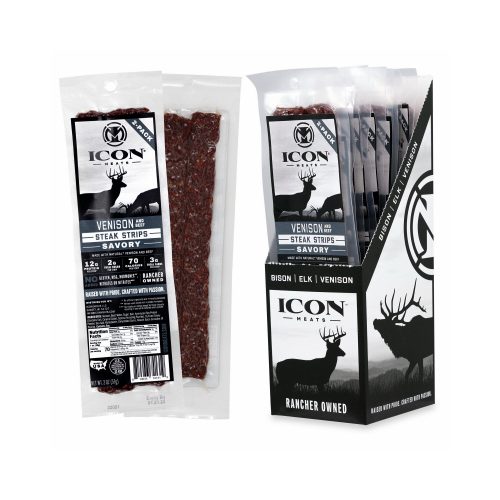 2 oz. Venison Steak Strip, Savory