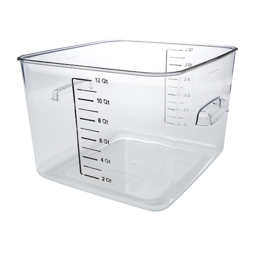 Rubbermaid Commercial Products Space Saving Square 12 Quart, 1 Count, 6 Per Case