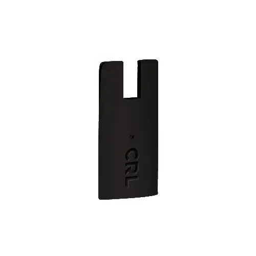 CRL DREC4SMBL Matte Black End Cap for 4" Square Wedge-Lock Door Rail