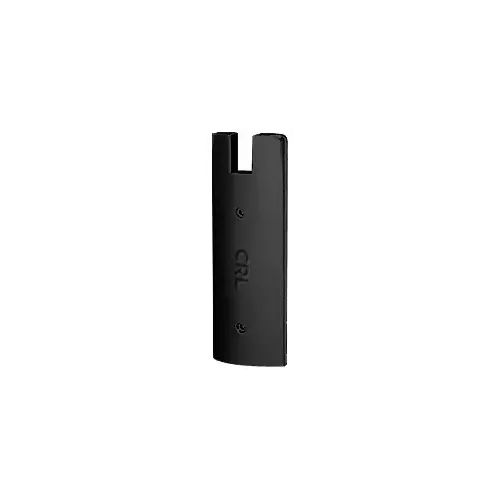 CRL DREC6SMBL Matte Black End Cap for 6" Square 1/2" Glass Wedge-Lock Door Rail