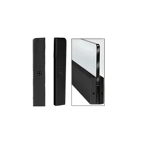CRL DRSEC4SMBL Matte Black 4" Split Square End Cap