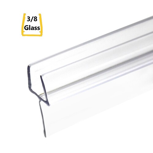 SGS PVC-04-38 Shower Door Single Fin Seal Clear - 95" Length