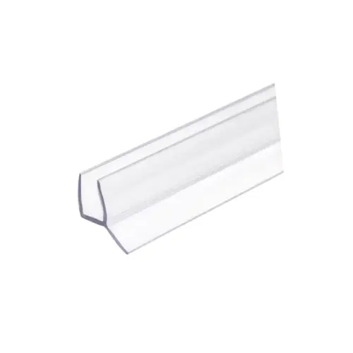 135 degree Shower Door Soft Fin Edge Seal for 3/8" Thick Glass 18" Length