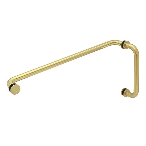 6" x 18" Traditional Pull Handle Towel Bar Combo Brushed Bronze