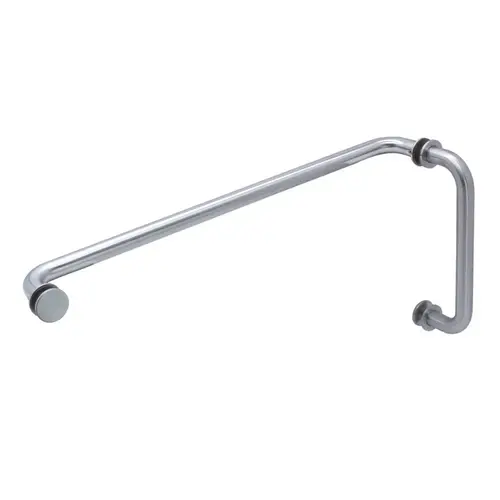 Traditional Pull Handle Towel Bar Combo-Brushed Nickel-6" x 18"