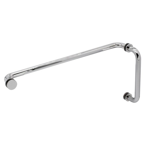 Traditional Pull Handle Towel Bar Combo Chrome