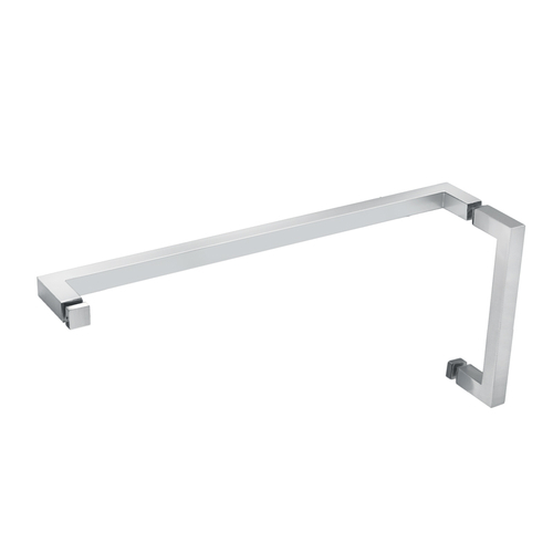 Square Pull Handle Towel Bar Combo Chrome