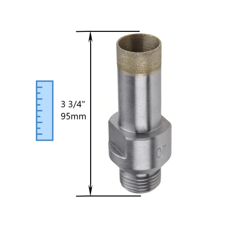 Diamond Core Drill Bits 95mm length-1/2