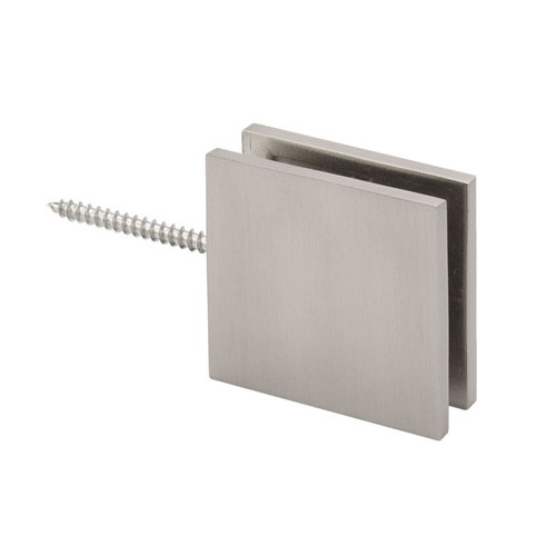 Square Wall Mount Operable Transom Clamp Brushed Nickel