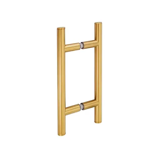 06" Back to Back Ladder Handle Brushed Gold