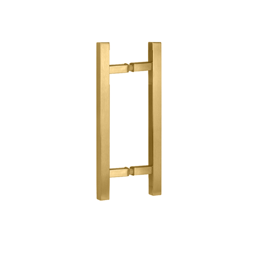 Square Back to Back Ladder Handle-Brushed Gold-6"