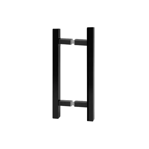 Square Back to Back Ladder Handle-Oil Rubbed Bronze - Matte Black-6"