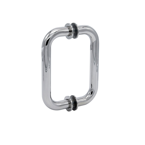 Traditional Back to Back Tubular Pull Handle-Chrome-6"