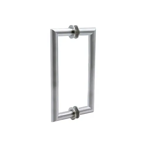 Mitered Corner Back to Back Pull Handle-Brushed Nickel/6"