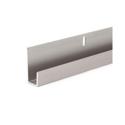 Chrome Aluminum J-Channel for 1/4" Mirror 144" Length