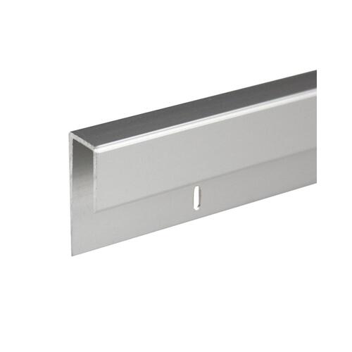 SGS JC-5/8 Nose-BN-CCP36 Brushed Nickel Aluminum J-Channel for 1/4" Mirror 36" Stock Length