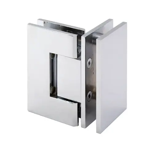 90 degree Heavy Duty Glass to Glass Hinge Chrome