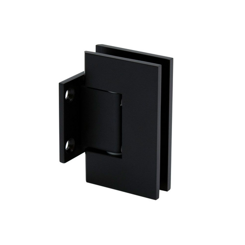 Heavy Duty Wall to Glass Short Back Plate Hinge-Oil Rubbed Bronze - Matte Black