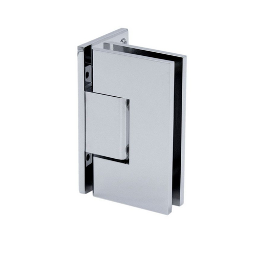 Heavy Duty Wall to Glass Offset Back Plate Hinge-Chrome