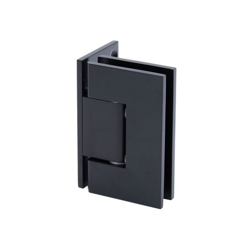 Heavy Duty Wall to Glass Offset Back Plate Hinge-Oil Rubbed Bronze - Matte Black