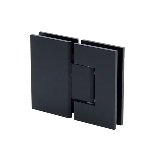 Heavy Duty 180 degree Glass to Glass Hinge Matte Black