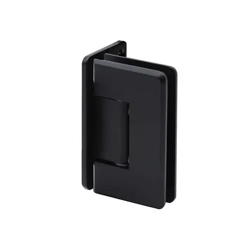 SGS ROY-110-OS-MBL Wall to Glass Offset Back Plate Hinge- Beveled-Oil Rubbed Bronze - Matte Black