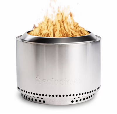 Solo Stove SSYUK-SD-27-2.0 Yukon and Stand Fire Pit, 27 in OAW, 19.8 in OAH, Ceramic/Stainless Steel