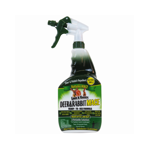 Nature's Mace DEERRTU3004 Deer & Rabbit Repellent Ready-to-Use Spray - 40oz.