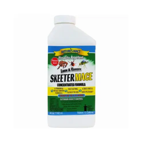 Nature's Mace SKTCON11002F Skeeter Mace Mosquito Repellant, All Natural, 40 oz. Concentrate Makes 5 Gallons