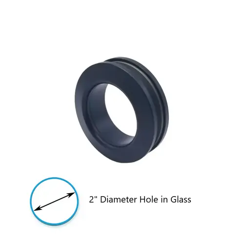SGS MC-001-MBL MC-001-Thru Glass Finger Pull-Oil Rubbed Bronze - Matte Black