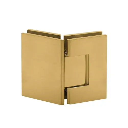 SGS IMP-135-BRG 135 degree Glass to Glass Hinge Brushed Gold