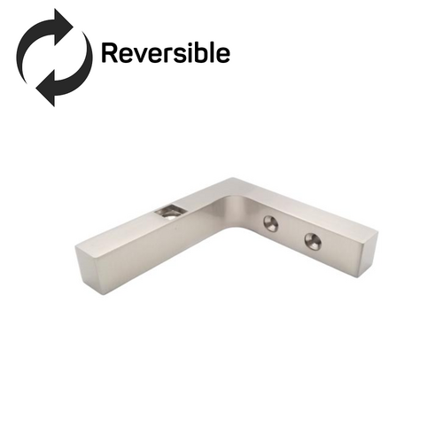 Reversible Pivot Hinge Wall Mount Bracket Polished Nickel