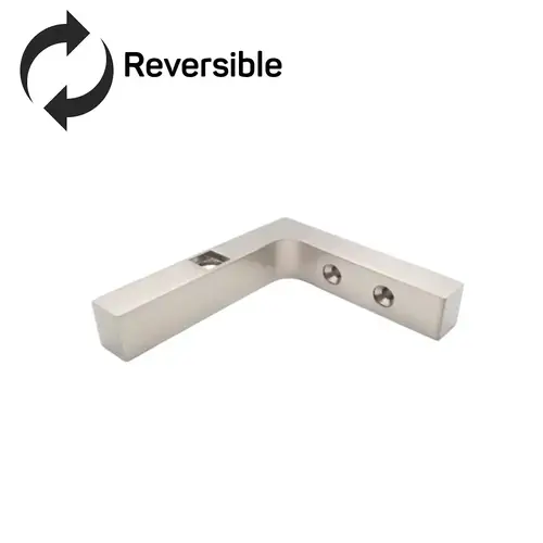 Reversible Pivot Hinge Wall Mount Bracket-Brushed Nickel