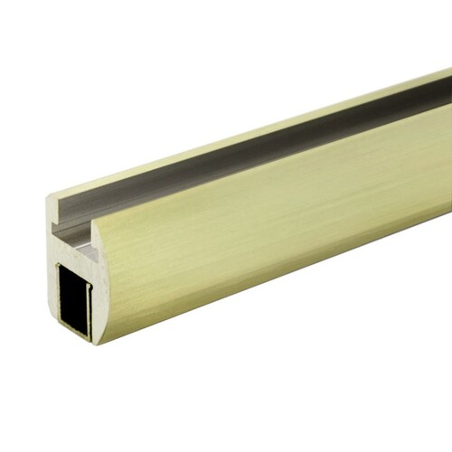 Shower Door Header Extrusion 95" Brushed Bronze