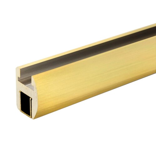 Shower Door Header Extrusion 95" Brushed Gold