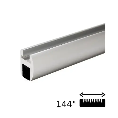 Brushed Bronze Shower Door Header Extrusion 144" Length